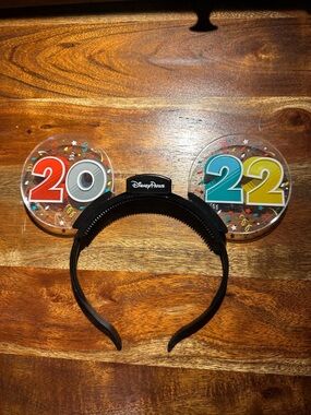 Disney 2022 Clear Confetti Ears Headband
